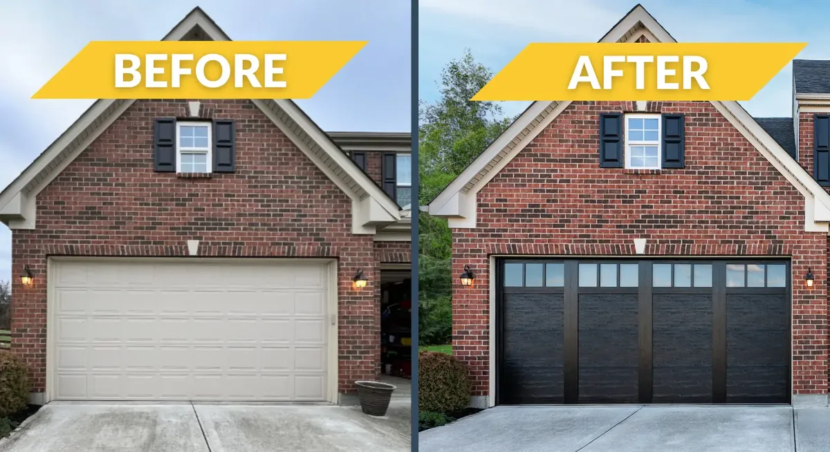 Modern Door Upgrade — Catalystx LLC garage door before and after